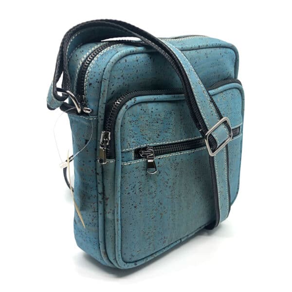 Crossbodytasche «Correo» Azul aus Kork