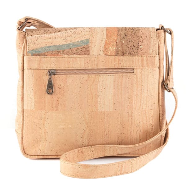 Crossbodytasche aus Kork «Big Parquet Flap»