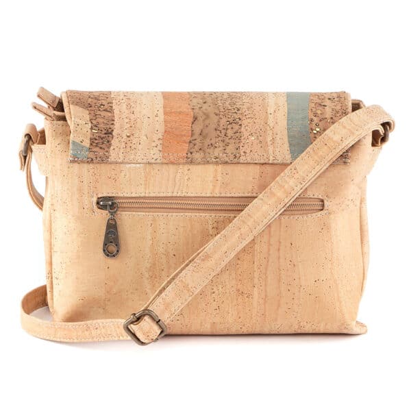 Crossbodytasche aus Kork «Double Parquet»