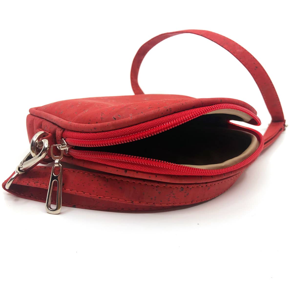 Crossbodytasche aus Kork «Faro» rot