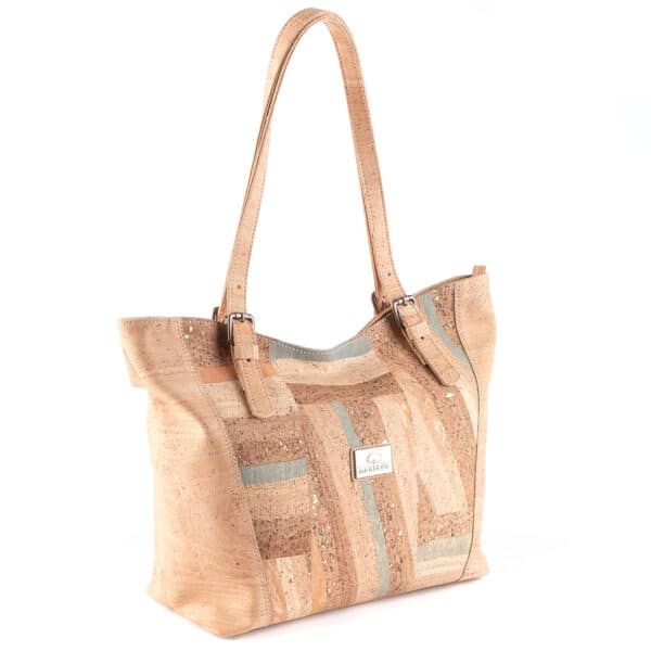 Schultertasche aus Kork «Parquet»